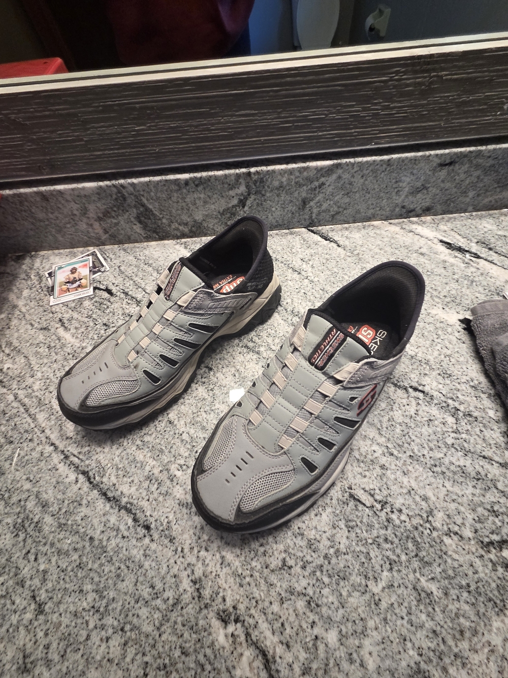 Skechers Men's Slip-On Athletic Sneakers - Gray
